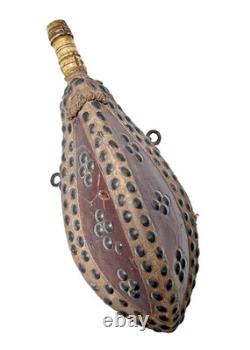 Rif Morocco 19th-century powder flask