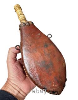 Rif Morocco 19th-century powder flask