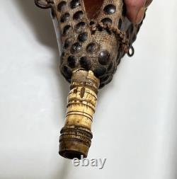 Rif Morocco 19th-century powder flask