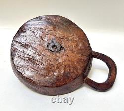 Rustic Carved Wooden Candle Holder