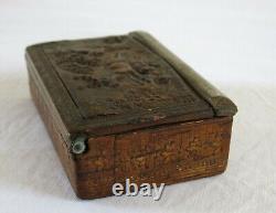 SNUFFBOX, old and pretty box, snuffbox, hunting, folk art, deer