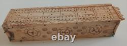 SUPERB ANTIQUE DOMINO BOX IN BONE 18th CENTURY PRISONER'S WORK