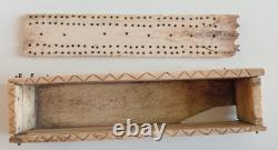 SUPERB ANTIQUE DOMINO BOX IN BONE 18th CENTURY PRISONER'S WORK