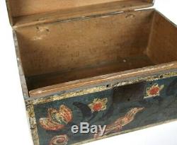 Safe With Polychrome Painted Marriage Normandy Early Nineteenth Art Norman People