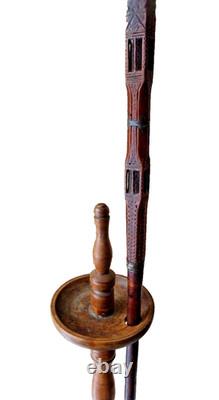 Savoyard Distaff Holder, 19th Century