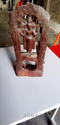 Sculpture Goddess Wood Bas-relief Indonesian