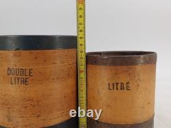 Series of 6 grain measures Popular art early 20th century. Superb condition