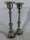 Set Of 2 Silver Candlesticks From 19th Century China, Asia.