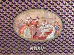 Sewing box set, 19th-century Romantic period, in embossed paper, Au Bon Marché