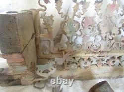 Sicilian Charette Essieu Ancient Folk Art Sicilian Cart Wood Iron Forge