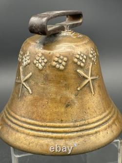 Signed bronze bell by J. P. G or J. P. C dated 1832, Chamonix Devouassoud Simond