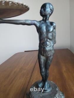 Silent servant hotel counter card holder circa 1910-1930 to place/fix