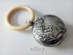 Silver Rattle Clematis Bells Flower Decoration And Its Ring 21283