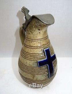 Small Jug Covered With Pewter Convent Pewter For Holy Water