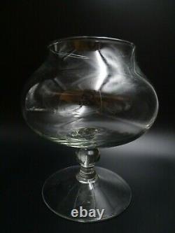 Small Loupe Of Dentellier Verre Souffle To The Bouche Object Of Popular Art Xxè