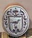 Small Wax Seal Stamp With Unidentified Coat Of Arms, Heavily Damaged Handle