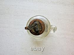Small shepherd oil lamp popular art Provence 19th century blown glass