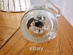 Small shepherd oil lamp popular art Provence 19th century blown glass