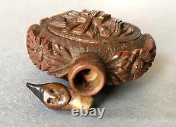 Sniff Snail Corozo Wood Sculpted Early 19th