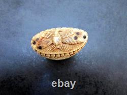 Snuffbox, first quarter of the 19th century. Popular art, collections, tobacco objects