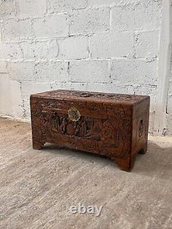 Solid Camphorwood Indochina Chest 20th Century
