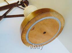 Spinning Wheel, Bobbin Winder, Thread Unroller, Skein Winder, Antique, Turned Wood & Alabaster