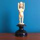 Statuette Woman Nude / Erotic / Folk Art / Bagnard, Sailor Xix Bovine Bone