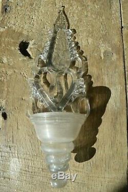 Stoup Blown Glass End XVIII Century Manufacture Royale La Margeride
