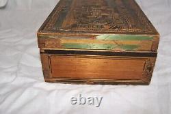 Straw Marquetry Box from the Early 19th Century
