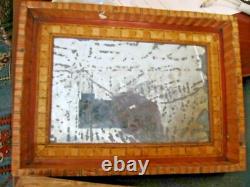 Straw marquetry box made by a convict, late 18th century