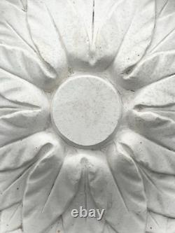 Stucco ceiling rose with floral and beaded decoration, 19th century style