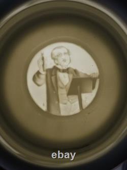 Student beer stein with lithophane, Germany, Alsace, 19th century, corporation Krug