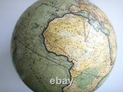 Stunning Globe J Lebegue World Map Rue De Lille Paris Pied Fonte XIX