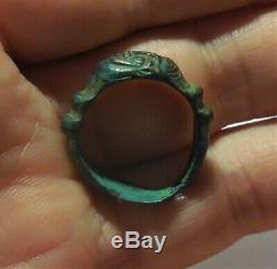Stunning Ring With Adjustable Head Romaine Work Very / Ultra Rare