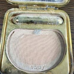 Sublime Mother-of-Pearl and Gilded Metal Powder Compact, Complete, 1890
