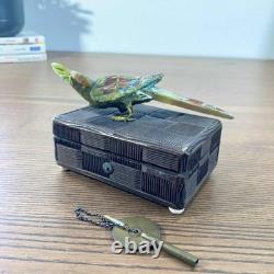 Sublime Music Box signed AMI Rivenc Geneva 1880 Musical Automaton Bird