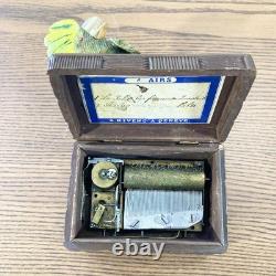 Sublime Music Box signed AMI Rivenc Geneva 1880 Musical Automaton Bird