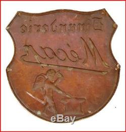 Superb Copper Copper Advertising Poster Plate