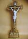 Superb Crucifix Gilded With Gold-epoque Napoleon Iii