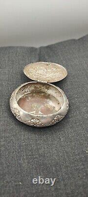 Superb Indian silver tobacco box 1900s 24g