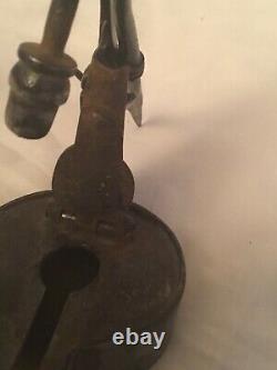 Superb Iron Oil Lamp From The Middle Ages, Ancient, Ancient