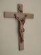 Superb Large Crucifix Carved Wood Early Twentieth Century