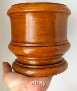 Superb Large Mortar & Pestle in Turned Wood, Herbalist, Apothecary. 19th Century