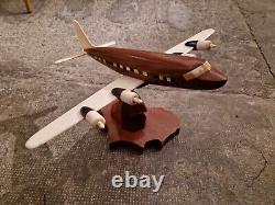Superb Large Wooden Airplane Model African Folk Art