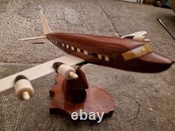 Superb Large Wooden Airplane Model African Folk Art