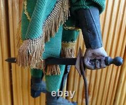 Superb Old Musket Ring Puppet In Armor