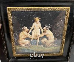 Superb Painting Miniature 19th Mythology The Syrinx Nymph