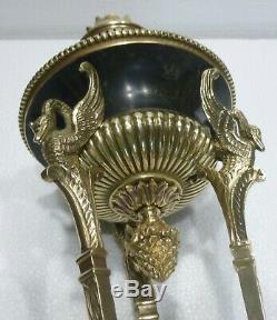 Superb Petroleum Lamp Empire Athenian Bronze Nineteenth