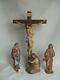 Superb Set Of 3 Religious Statues Plaster Late Nineteenth Century