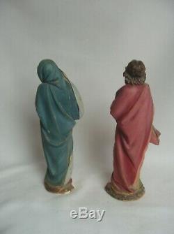 Superb Set Of 3 Religious Statues Plaster Late Nineteenth Century